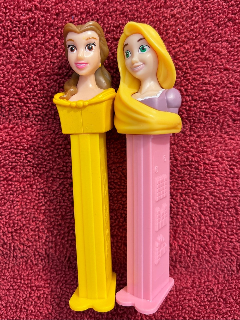 Disney Princess PEZ dispensers - bundle of 2 Belle and Rapunzel